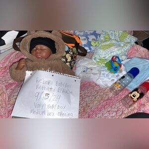 Reborn baby boy biracial vinyl